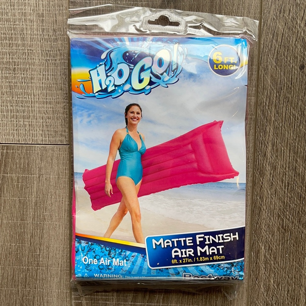 H20 Go! Pink Pool Mat 6 Feet Long Never Been Used
